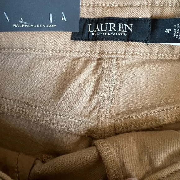 Ralph Lauren Metallic High-Rise Stretch Straight Ankle Jean - Picture 11 of 14